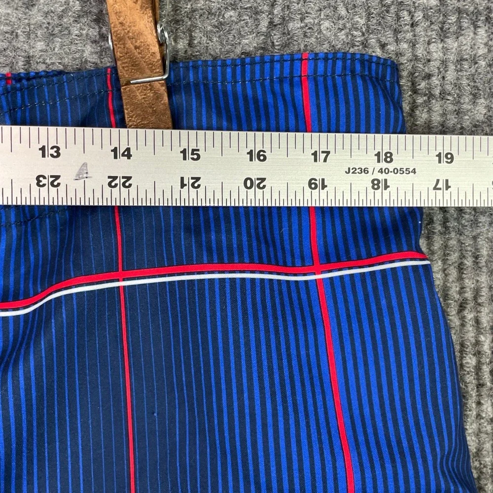 OP Board Shorts Mens L 36-38 Blue Plaid Swim Trunks OM16201Y Cargo Pocket